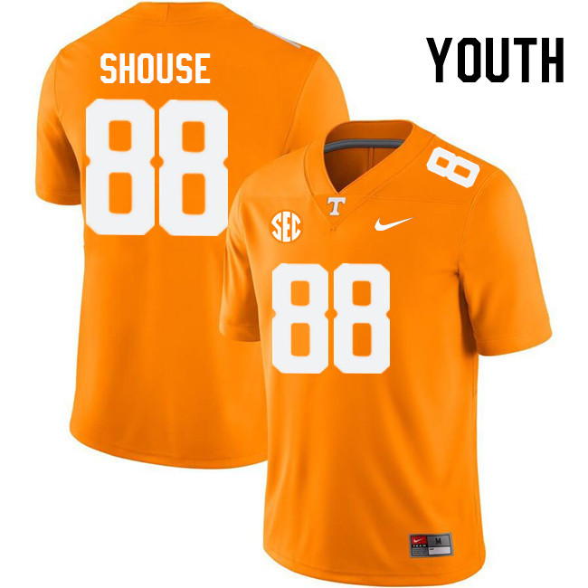 Youth #88 Luke Shouse Tennessee Volunteers College Football Jerseys Stitched Sale-Orange
